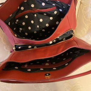 Beautiful red shoulder bag barely used